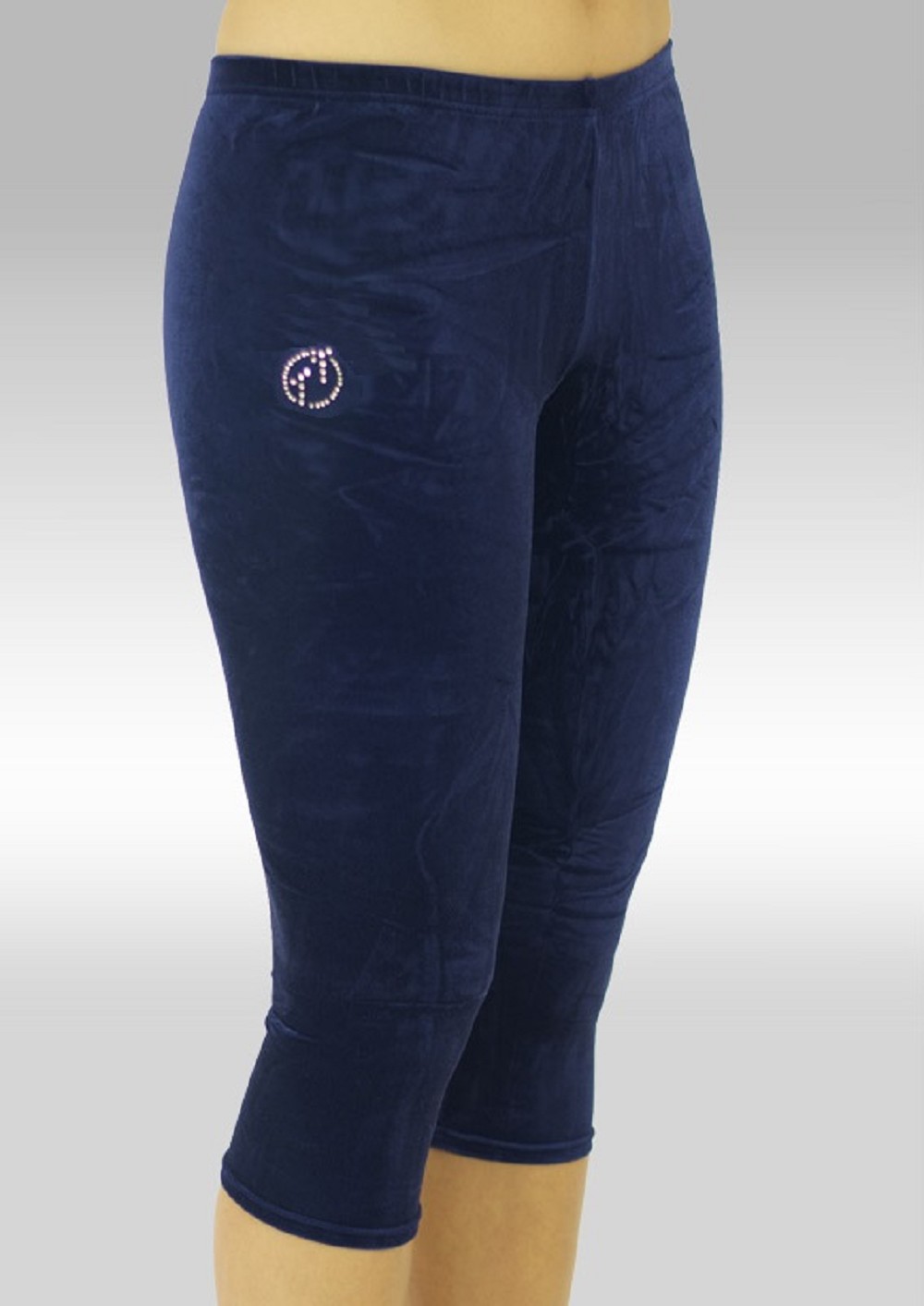 Gymnastikkbukser K754ma Legging glatt velur