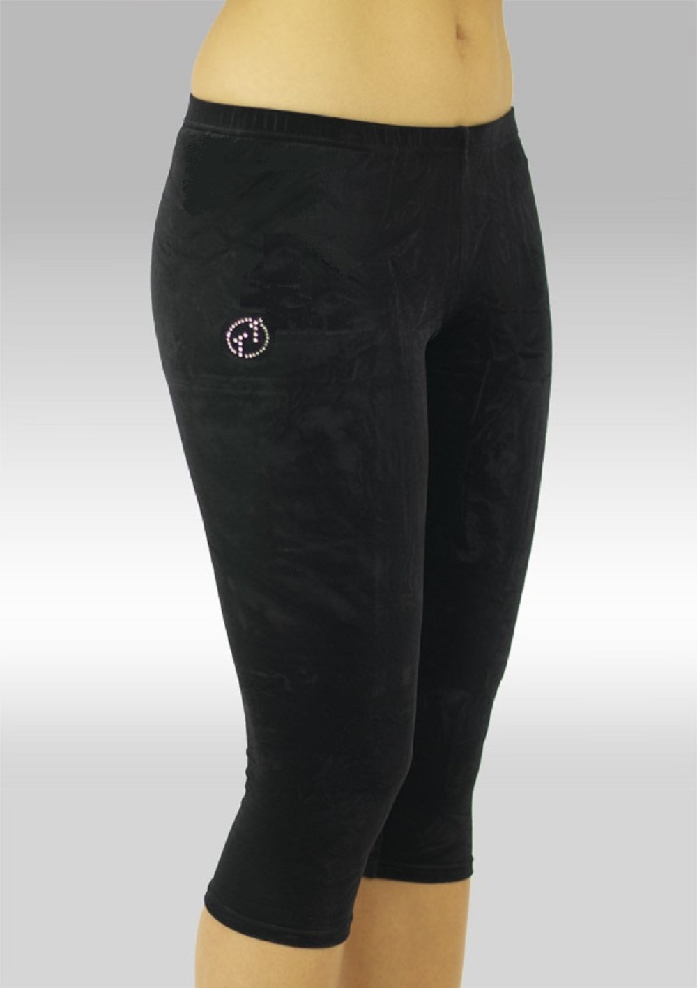 Gymnastikkbukser K754zw Legging glatt velur