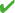 Green checkbox